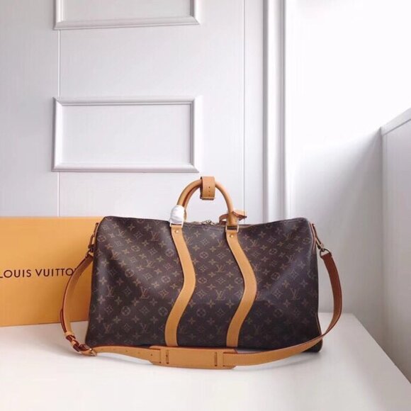 LOUIS VUITTON Classic Report Logo Printed Canvas Handbag - Picture 4 of 9